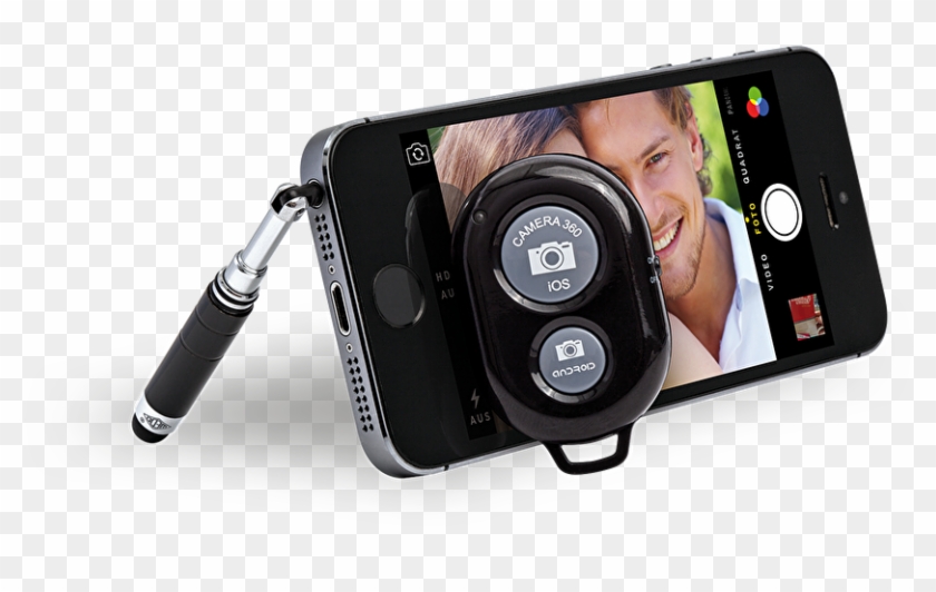 261 07001 Anw Ausloeser Handy Selfie Maker Iphone Fernbedienung - Selfie Clipart