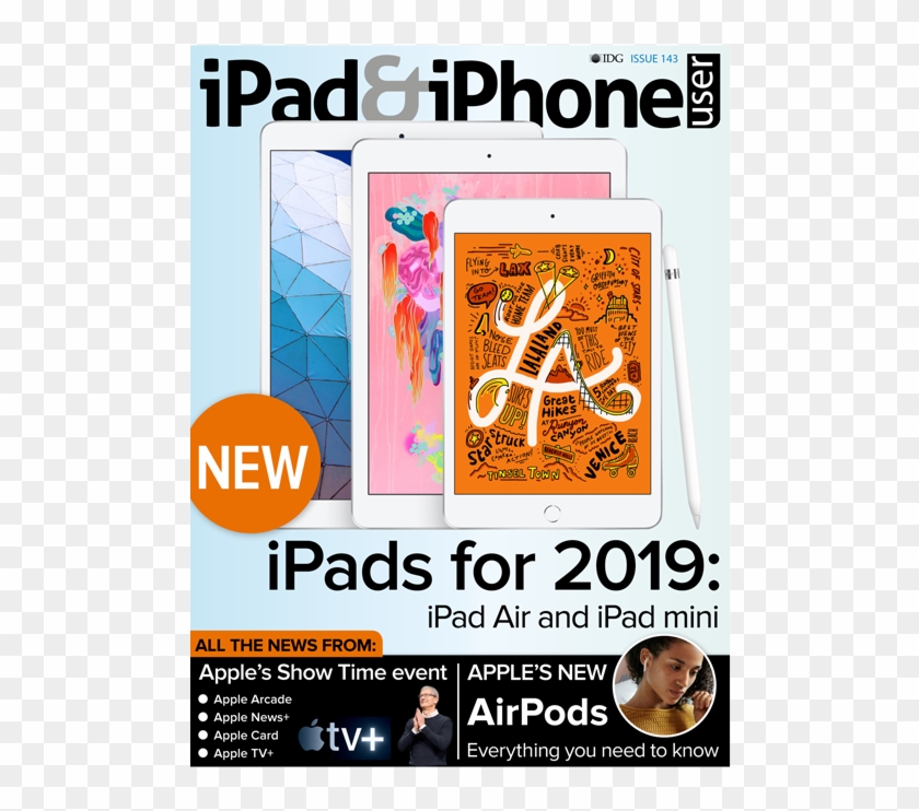 Ipad & Iphone User 143 Digital Edition - Ipad Air And Mini 2019 Clipart
