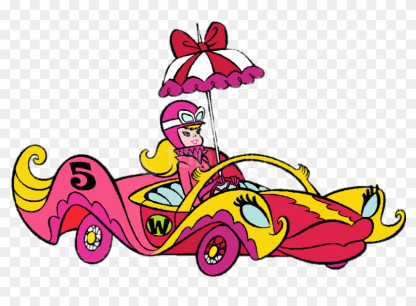 Free Png Download Penelope Pitstop Driving Compact - Wacky Races Penelope Pitstop Car Clipart #2476096
