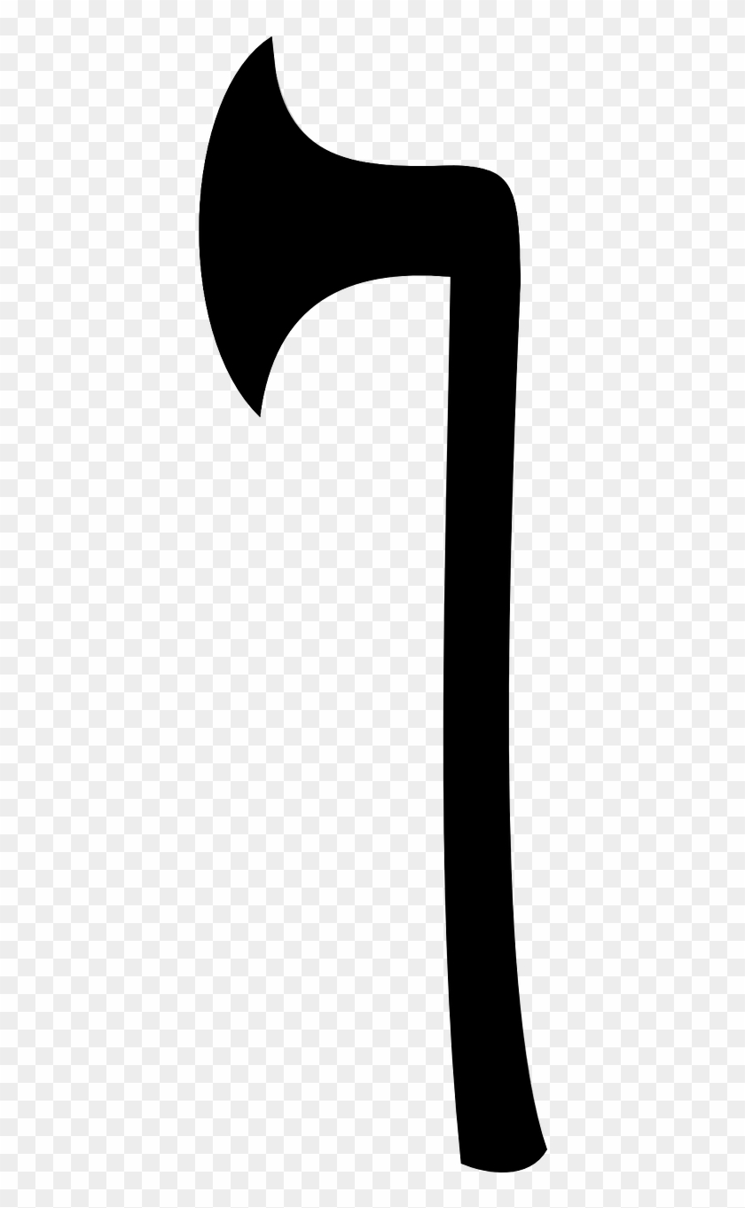 Axe Battle Axe Weapon Silhouette Png Image - Silhouette Clipart #2476676