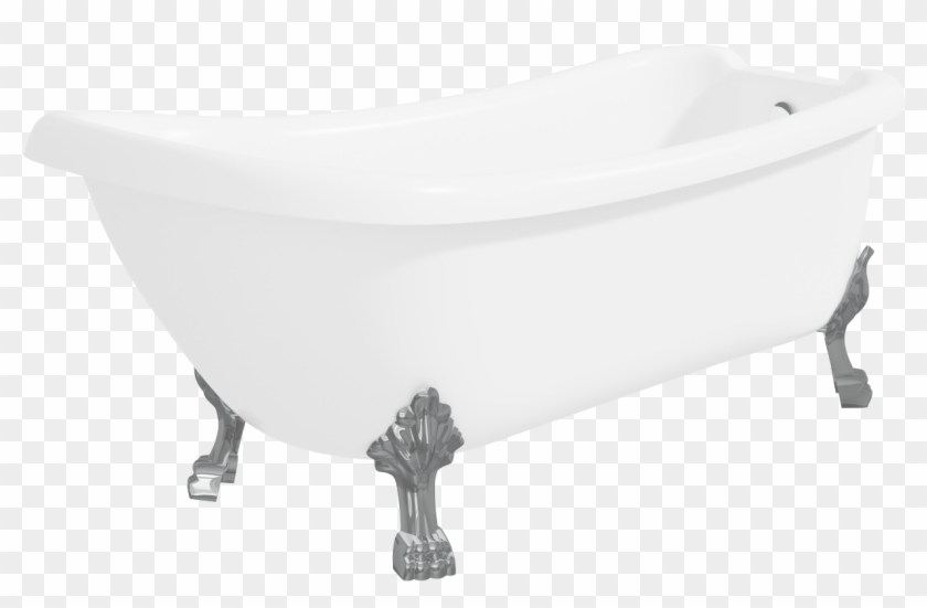 Kingham Traditional Slipper Style Freestanding Bath - Bathtub Clipart