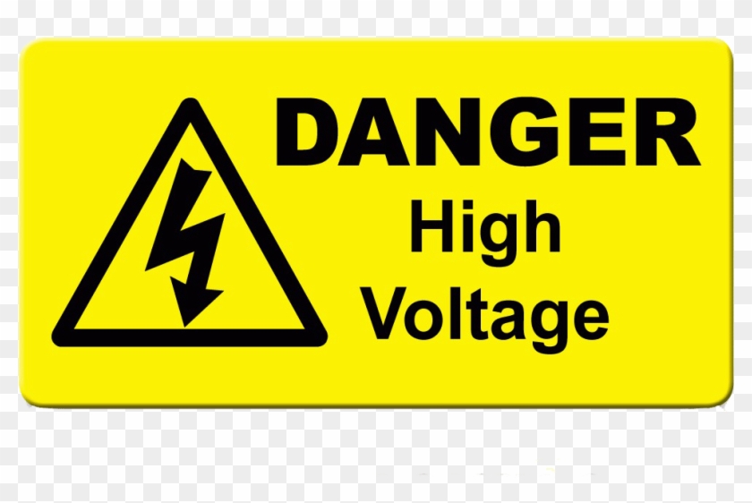 Danger High Voltage Png Image File - Sign Clipart #2477188