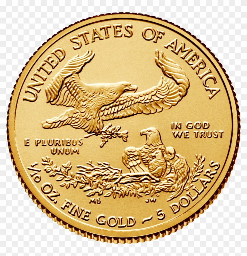 2018 $5 American Eagle Gold, Bu Mint Condition , Png - American Gold Eagle 1 2 Oz Clipart