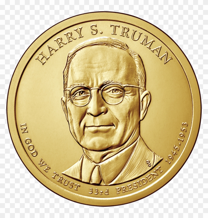 2015 Truman Coin - One Dollar Coin Presidential Clipart