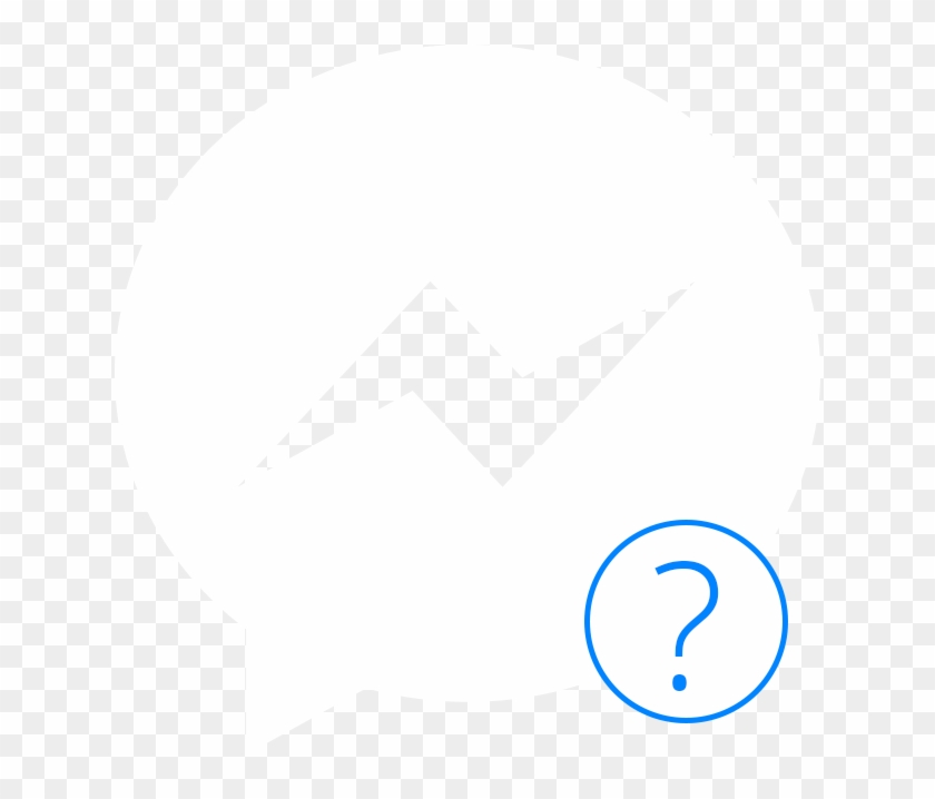 Messenger Icon - White Facebook Messenger Icon Clipart #2478056