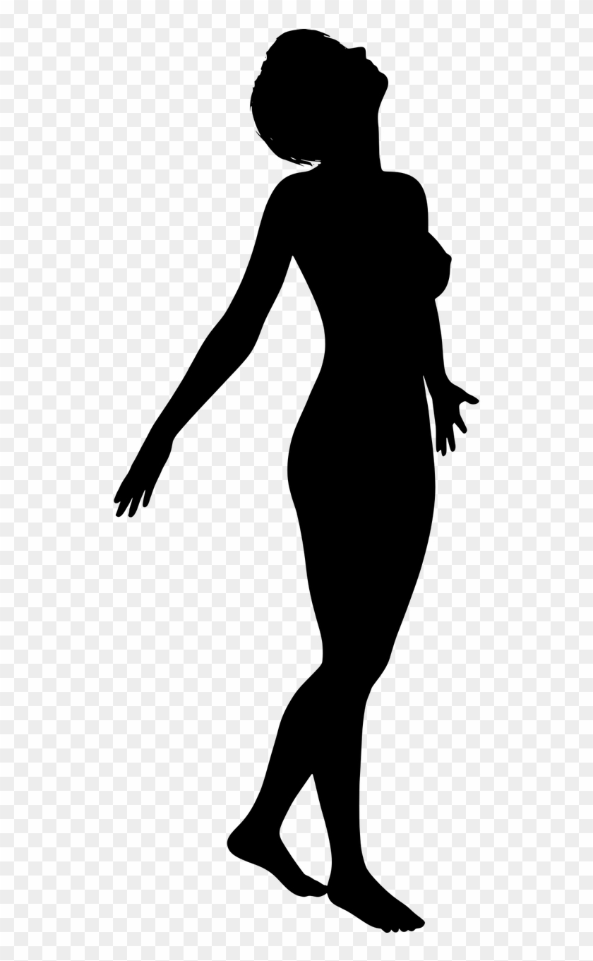 Black Female Silhouette Woman Png Image - Silhouette Of Woman Png Clipart #2478842