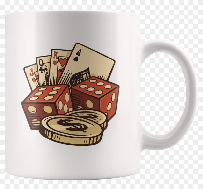 Casino Vector Set Vintage Handmade Mug - Design Clipart #2479302