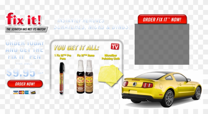 Fix It ™ Pro Pens - 2010 Ford Mustang V6 Clipart