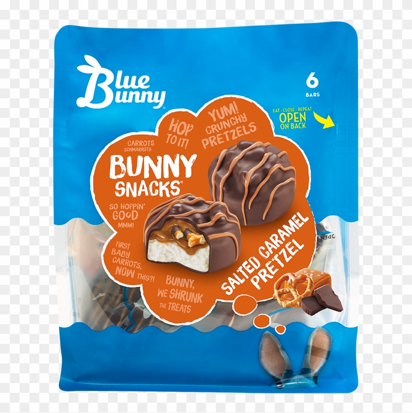 Salted Caramel Pretzel Bunny Snacks® - Blue Bunny Bunny Snacks Clipart #2479408