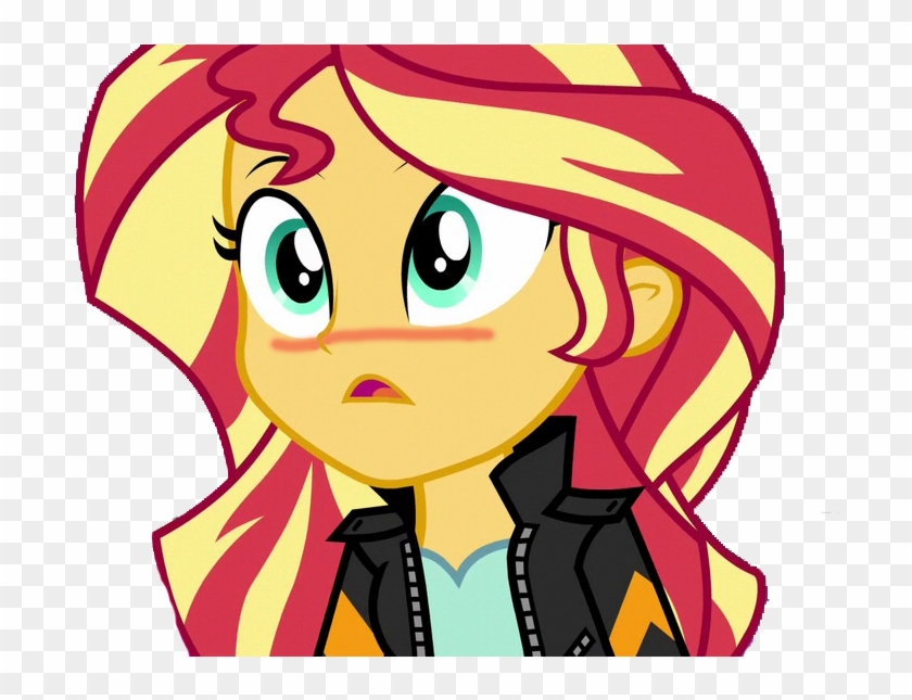 Sunset Shimmer Blushing By 76859thomasreturn - Mlp Eg Sunset Shimmer Blush Clipart #2479782