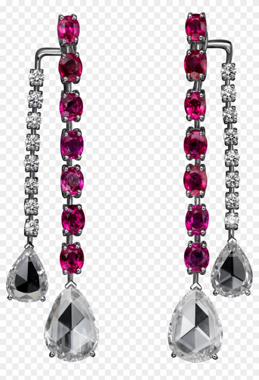 Two Pear Shaped Modified Brilliant Cut Diamonds Totaling - Earrings Clipart