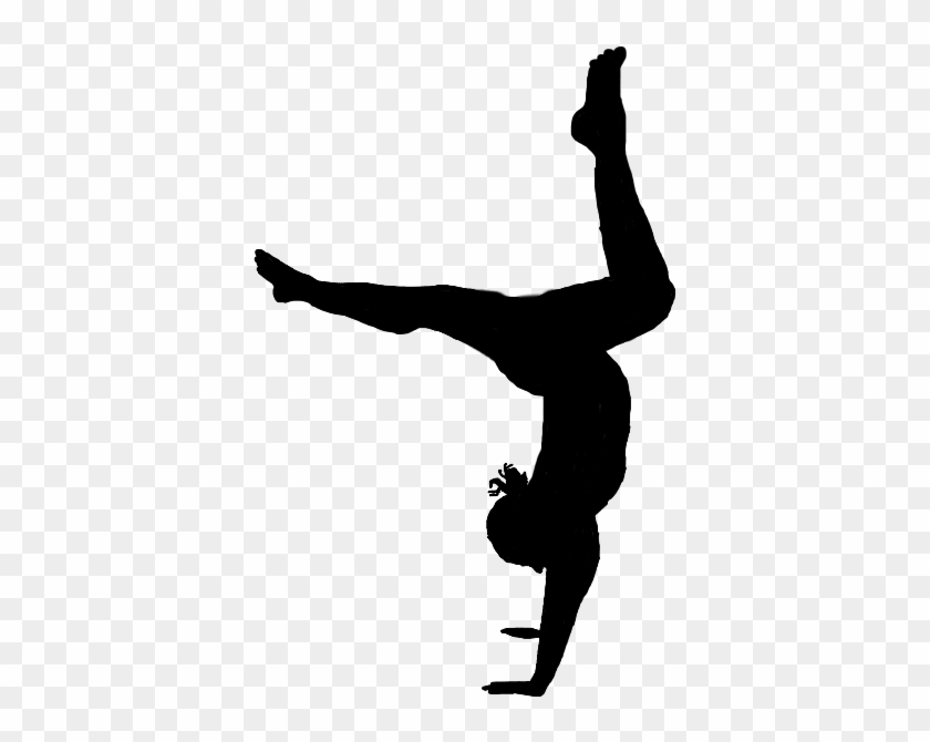 #gymnast #gymnastics #girl #handstand #silhouette - Pasos De Gimnasia Clipart #2479956