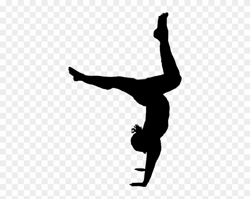 #gymnast #gymnastics #girl #handstand #silhouette - Pasos De Gimnasia Clipart