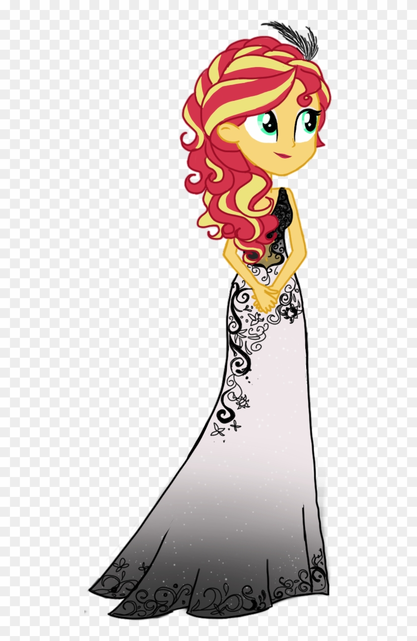 Sunset Shimmer Upper Class By Tsundra - Sunset Shimmer In A Dress Clipart