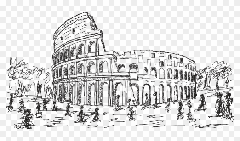 Image Download Colosseum Stock Illustration Photography - Vẽ Đấu Trường La Mã Clipart