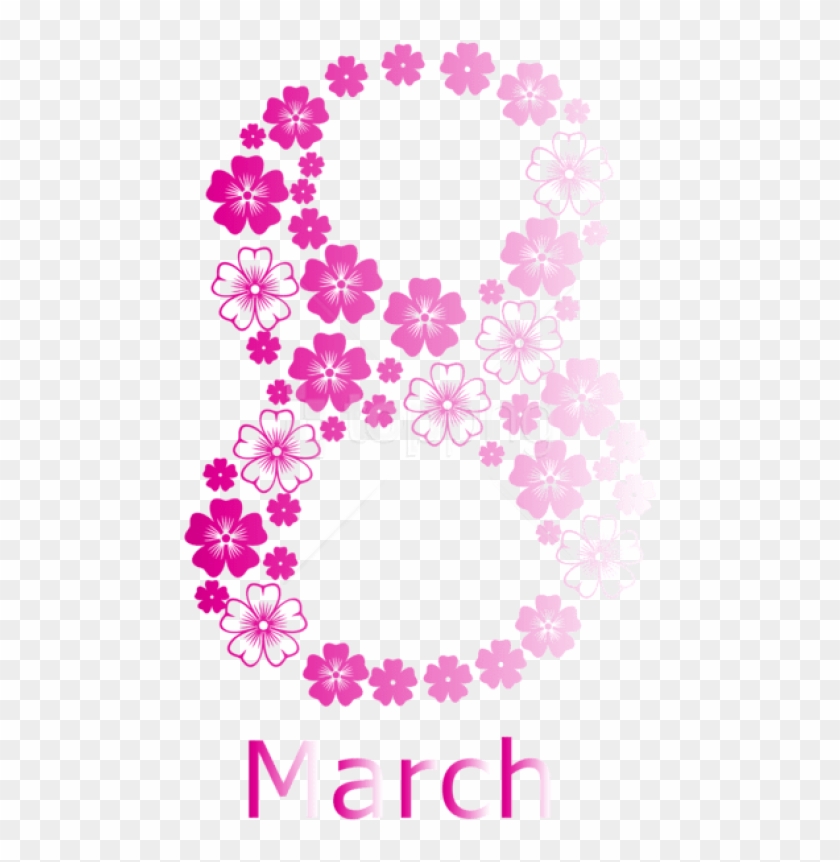 Free Png Download Pink 8 March Womens Day Png Images - Transparent Women's Day Png Clipart