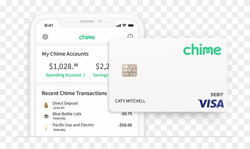 Say Goodbye To Hidden Bank Fees - Chime Credit Card Clipart #2480141