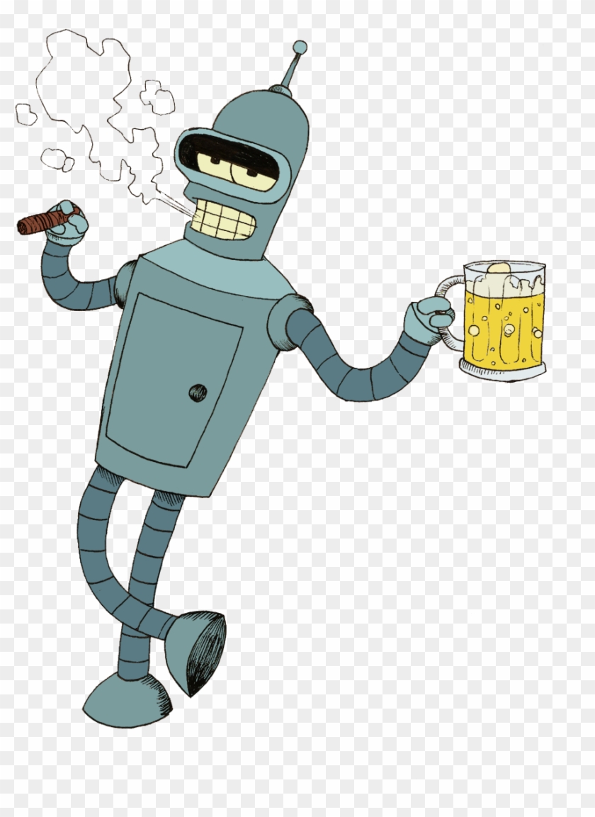 Robot De Futurama Alcoholico Clipart #2480241