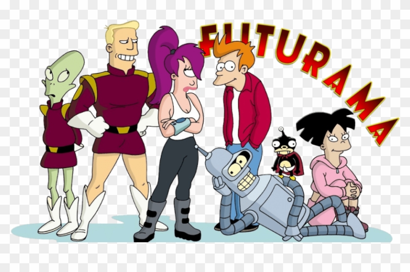 Free Png Futurama Bender Fry Leela Png Images Transparent - Futurama Logo Png Clipart