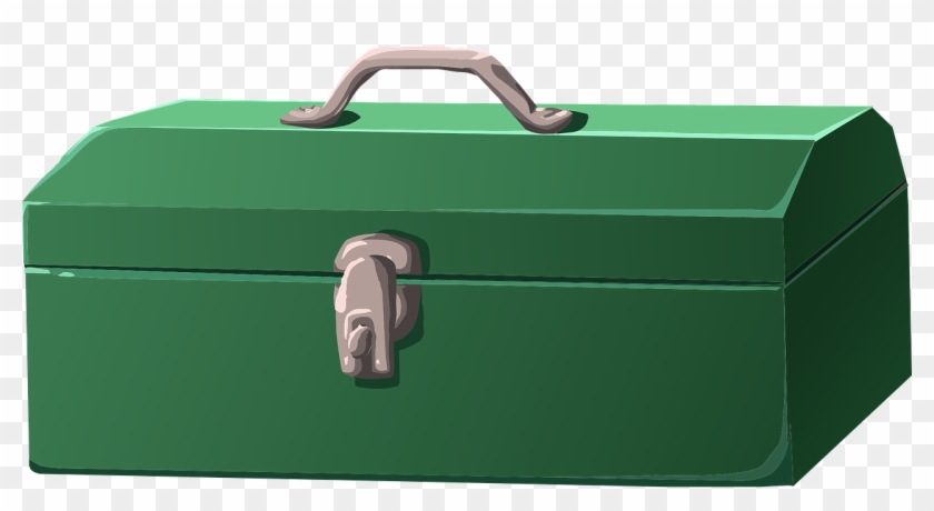 Toolbox Green Box Grey Closed Png Image - Green Toolbox Clipart Transparent Png #2480511