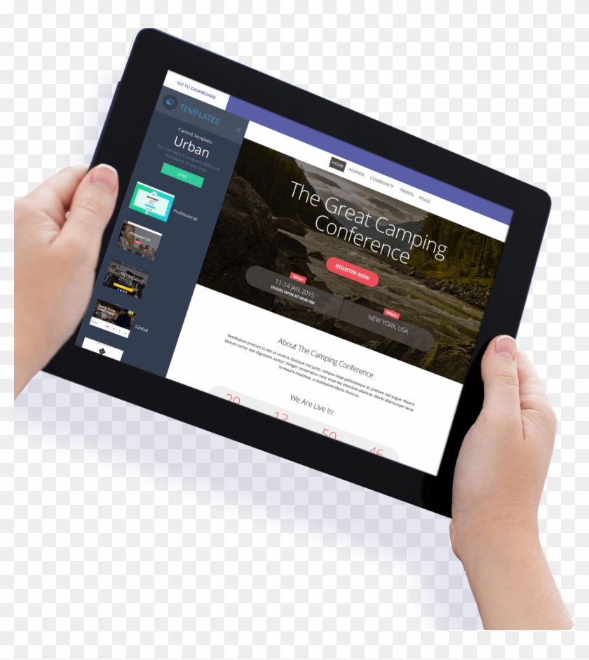 Bizzabo Website Builder - Tablet Computer Clipart