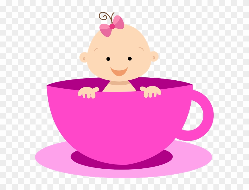 Baby Shower Png Niña - Baby In A Teacup Clipart Transparent Png #2481268