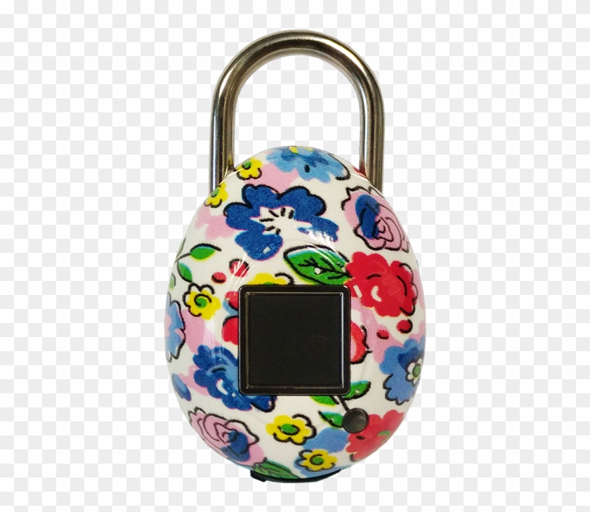 Touchlock Fingerprint Smart Padlock, Floral - Touchlock Fingerprint Smart Padlock Clipart