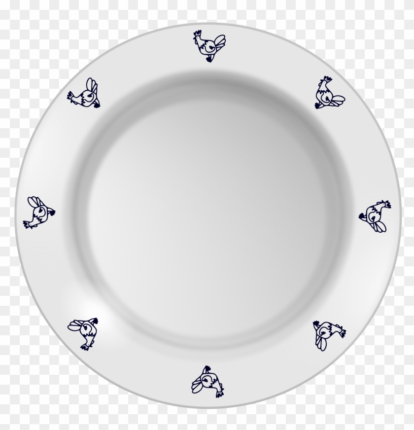 This Free Icons Png Design Of Plate With Chicken Pattern - Plate Png Hd Clipart #2481389