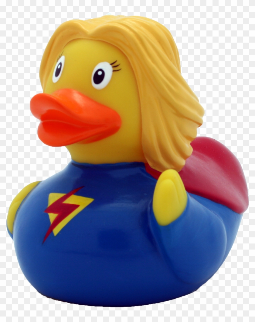 Rubber Ducky Horns Png - Superwoman Rubber Duck Clipart #2481475