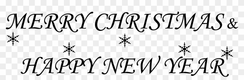 Merry Christmas And Happy New - Merry Christmas And Happy New Year Signature Clipart #2481756