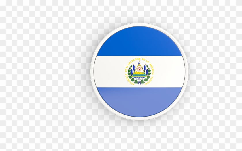 Illustration Of Flag Of El Salvador - El Salvador Circle Png Clipart