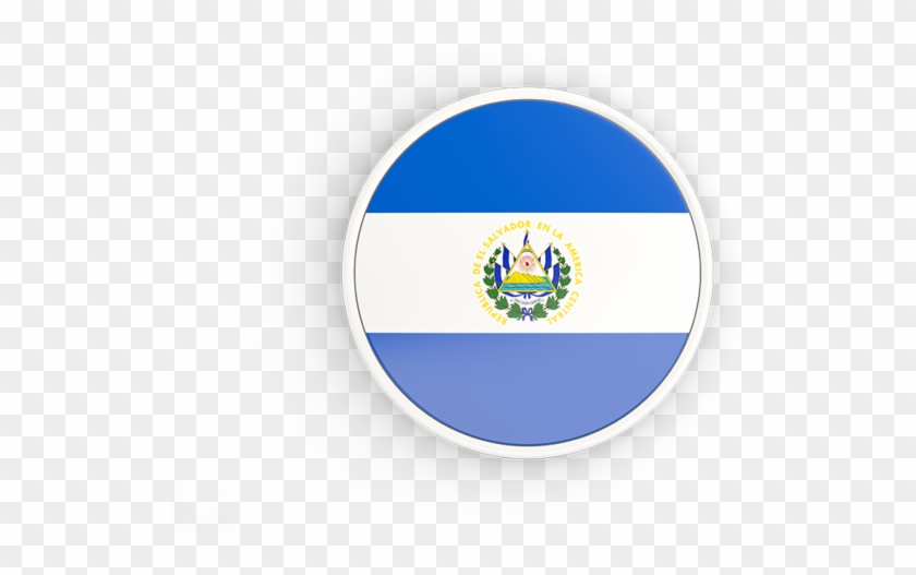 Illustration Of Flag Of El Salvador - El Salvador Circle Png Clipart #2481843