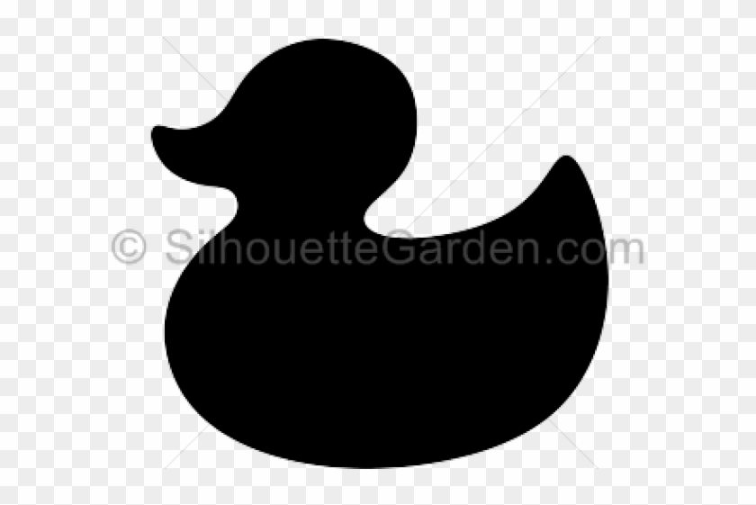 Rubber Duck Silhouette - Duck Clipart
