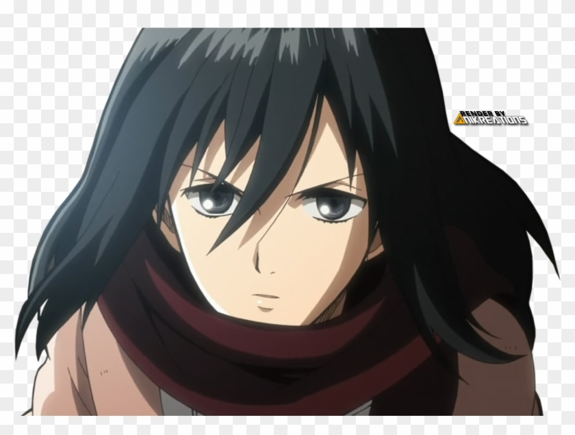 Anime Render Mikasa Ackerman - Mikasa Punches Eren Gif Clipart