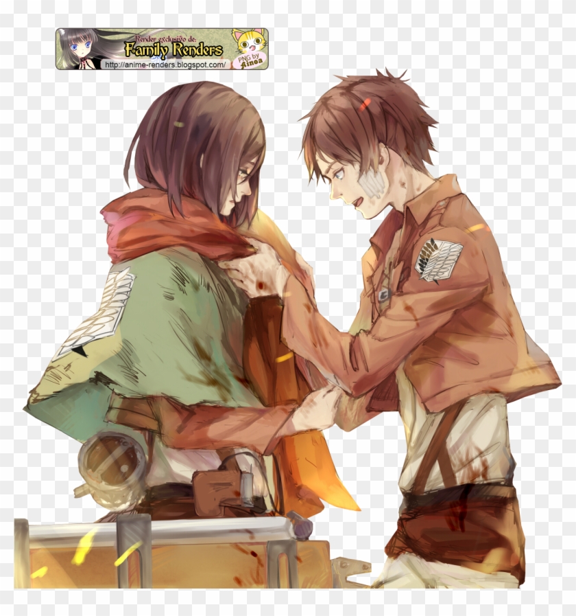 Eren X Mikasa Lemon - Eren And Mikasa Png Clipart