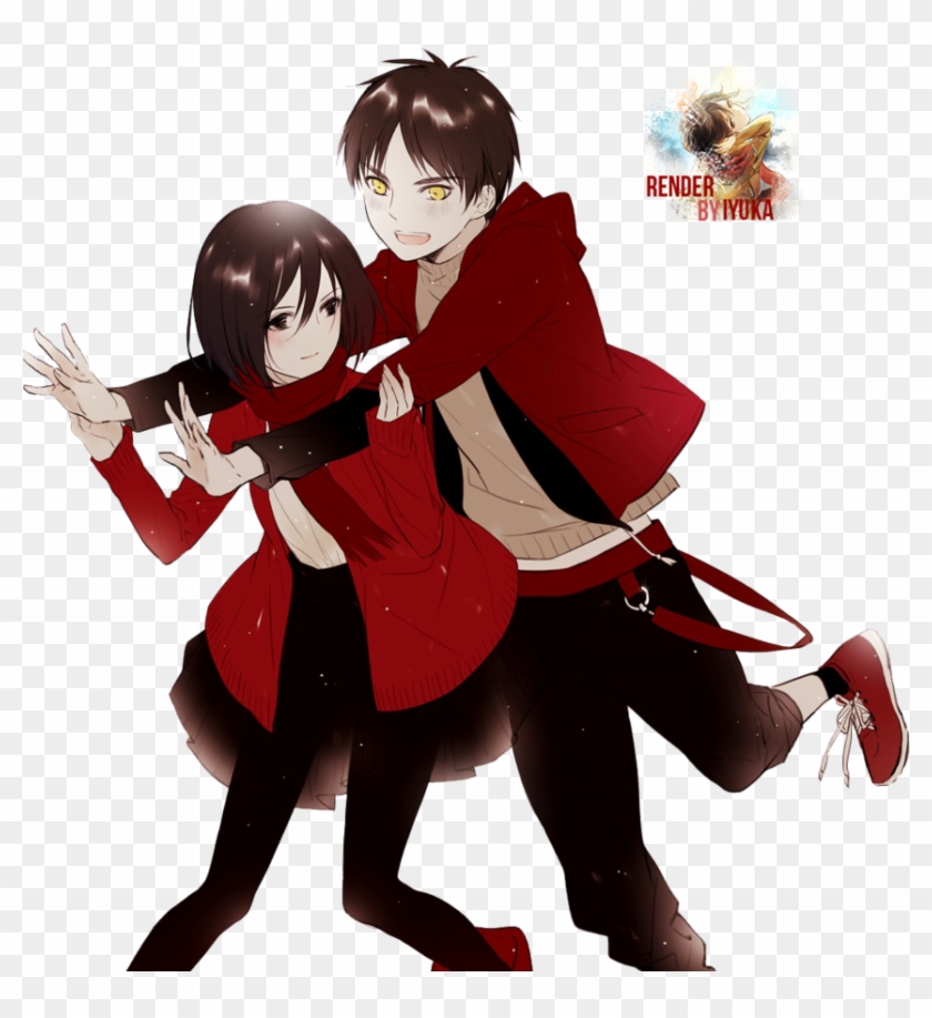 65 Images About Aot On We Heart It - Eren And Mikasa Armin Clipart