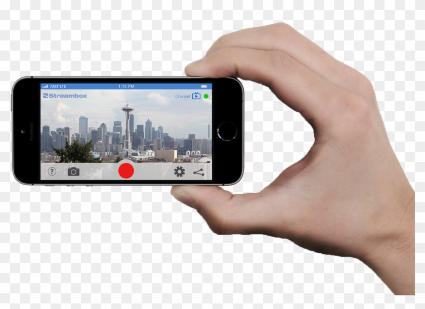Iphone 5s Running Streambox App , Png Download - Seattle Clipart