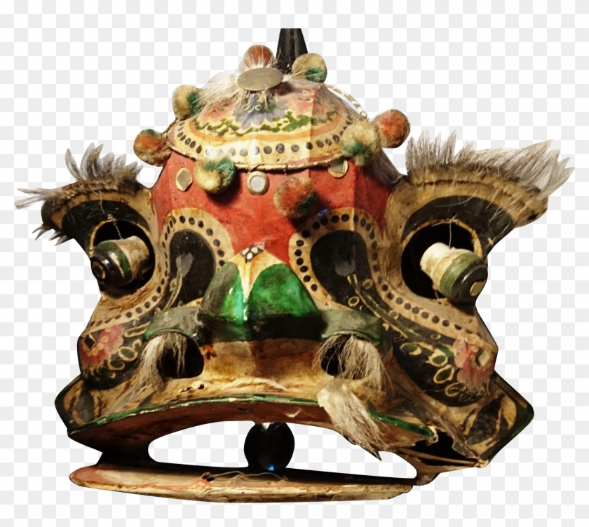 Incredible Rare Antique Chinese Ceremonial Dragon Head, - Vintage Chinese Paper Mache Lion Head Clipart
