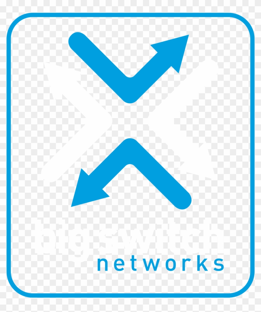 Blue / White Big Switch Networks Logo, Vertical Clipart #2483375