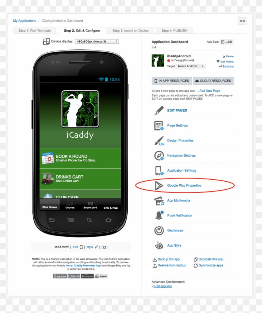 From The App's 'dashboard' Select 'google Play Properties' - Iphone Clipart #2484244