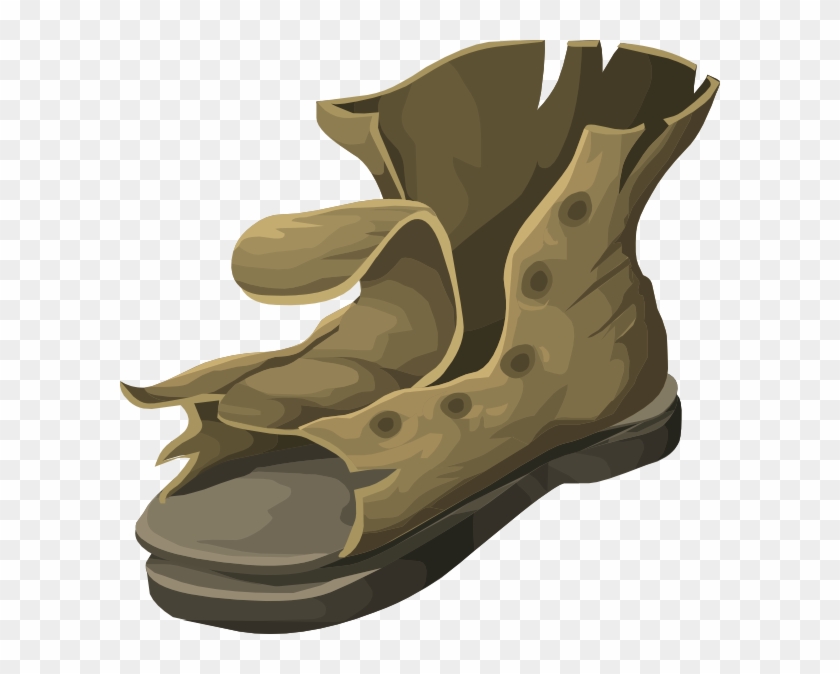 Boot Png - Worn Out Shoes Clipart Transparent Png #2484682