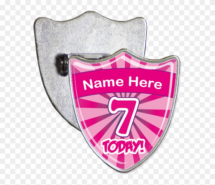 Custom 7th Birthday Badge - Emblem Clipart #2484747