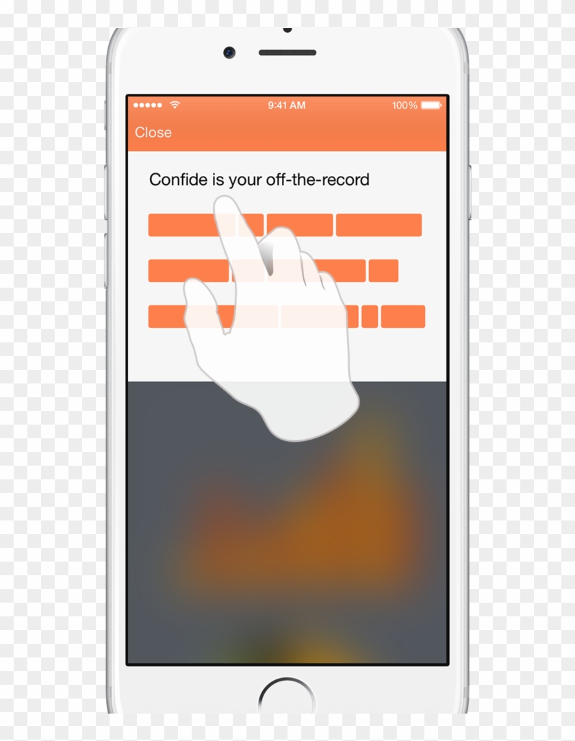 A Look At The Confide Confidential Messaging Screen - Smartphone Clipart #2485483
