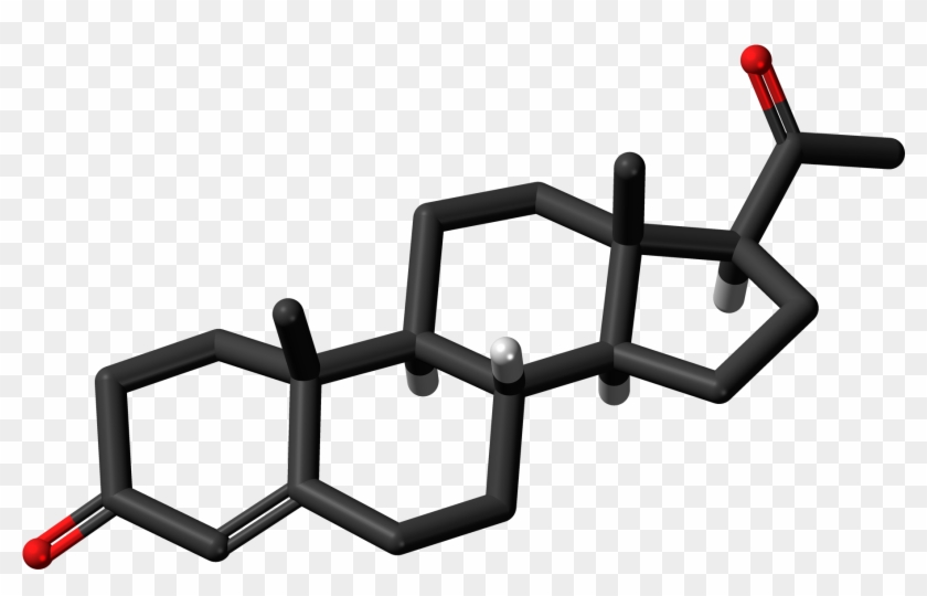 Progesterone 3d Skeletal Sticks - Cholesterol 3d Structure Clipart