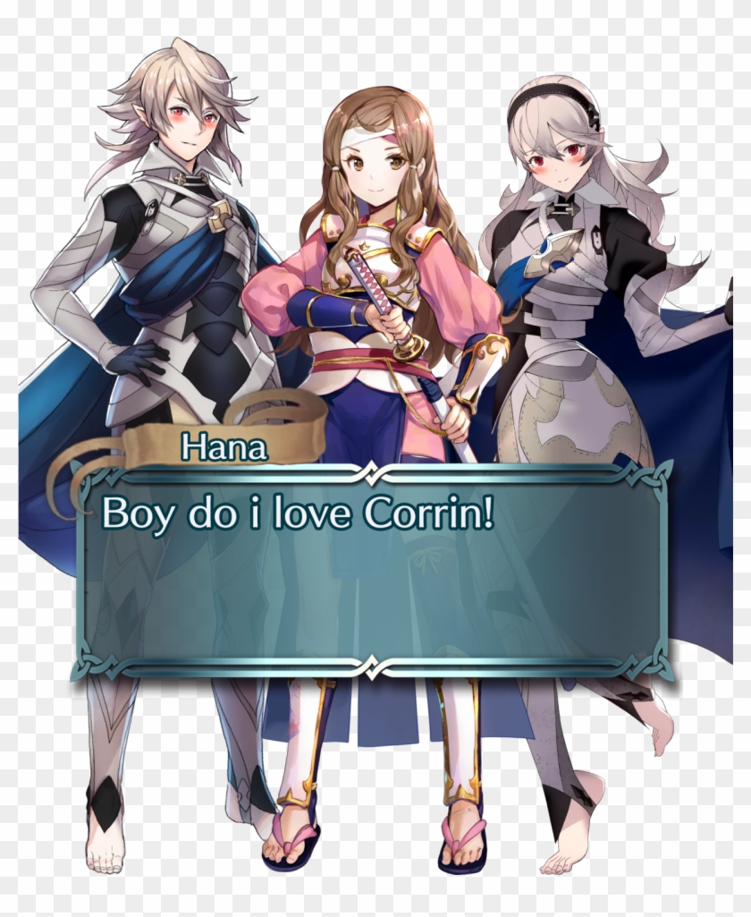Can I Get A Hana Saying “boy Do I Love Corrin” With - Hana Fire Emblem Heroes Clipart