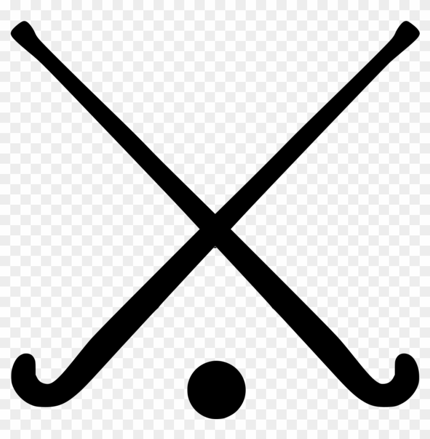 2 Field Hockey Sticks , Png Download - 2 Hockey Sticks Crossed Clipart #2486227