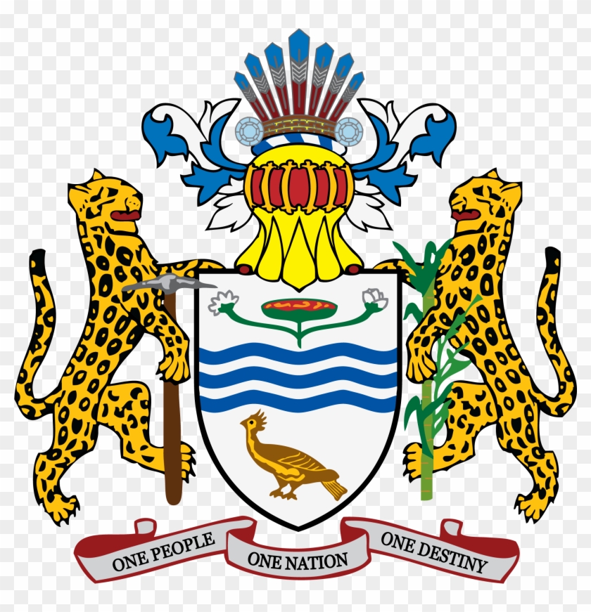 Guyana Coat Of Arms Png Clipart #2487320