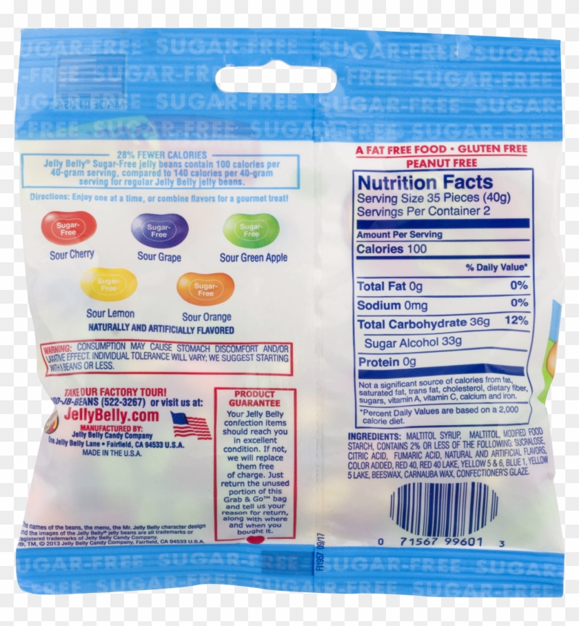 Jelly Belly, Sugar Free Sours Jelly Bean - Jelly Belly Sugar Free Clipart #2487477
