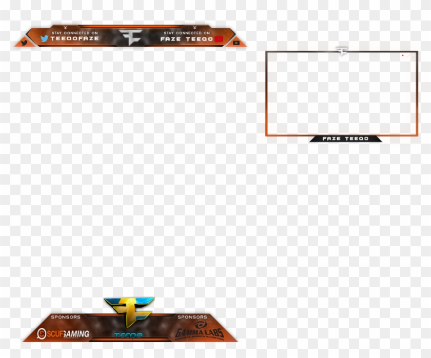 Faze Teeqo On Twitter - Faze Stream Overlay Png Clipart