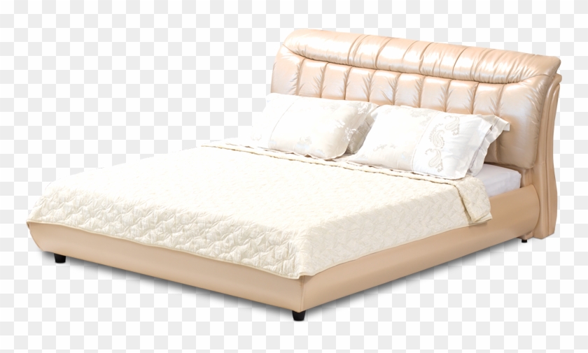 Leather Bed - Dona 160 - Pearl Cream - - Bedroom , - Bedroom Clipart